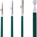 GORGECRAFT 4 Pieces Art Ruling Pens Fine Line Masking Fluid Pen Adjustable Cross-Hinged Fine Line Pen for Drawing Mounting Art Artists 4 Sizes