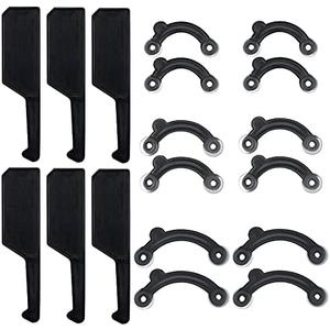 Spnico 6 Pairs Nose Up Lifting Shaping Clip Beauty Tool Nose Shaper Inserts No Pain Invisible Nose Shaper Tool Straightening Beauty Kit for Women Men (Black)