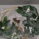 15'' Eucalyptus Wreath for Front Door Artificial Greenery Outdoor Wreath with White Berry Spring Summer Wreaths for Farmhouse Front Porch Window Porch Hanging Wall Party Wedding Decor