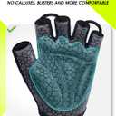 Tanluhu Cycling Gloves - Mountain Bike Half Finger Road Riding Gloves, Breathable, Shock-Absorbing, for Men and Women