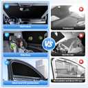 T TGBROS Windshield Sun Shade for Honda Accord 2023-2025 2026 Car Window Shades Thicken UV Block and Blackout Privacy Foldable Sunshades 8PCS Accessories Keep Cool Sun Visor Covers