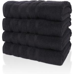 Premium, Set of 4, Extra Large, 100% Cotton, Bath Towels, 30 x 60 inches, Very Soft, Quick-Dry, Lightweight, 600GSM