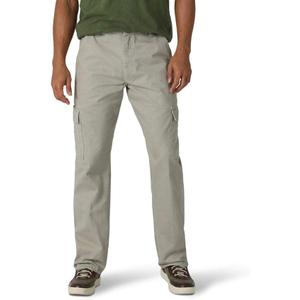 Wrangler Authentics Mens Twill Relaxed Fit Cargo Pant (Logan) (36W x 30L, British Khaki Dust)
