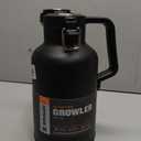 Stanley Classic Easy-Pour Growler 64 oz | Keeps Beer Cold or Coffee Hot | Leakproof Steel Lined Lid and Easy to Carry Handle | Insulated Stainless Steel | BPA-Free | Black 2.0