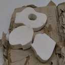 Bloomingville Decorative Abstract Marble Sculptures, Set of 2 Styles, White