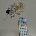 BrizLabs Valentine Fairy String Lights, 33ft 100 LED Color Changing Christmas Fairy Lights with Remote Timer, USB Pink White Fairy Light Music Sync RGB Twinkle Light for Xmas Halloween Party Wedding