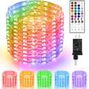 OMIKA 80ft Fairy Lights Plug in with Remote, 24 Colors 196 Modes Color Changing String Lights Dimmable, 240 LED Twinkle Lights with Timer for Outdoor Party Bedroom Indoor Christmas Halloween Dcor