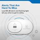 Kidde Carbon Monoxide Detector, AA Battery Powered, Portable for Travel or Home, 85 dB Alarm, LED Status Light Indicators, 5th Edition, COB