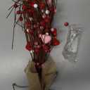 nuvagiki Artificial Valentine's Day Tree Decor - 20 Inch 20 LED Lights Red & Pink Valentine's Day Table Centerpieces for Valentines Day Decorations Indoor, Valentine Tree Valentine Table Decorations