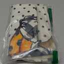 AVOIN colorlife Happy Halloween Cute Ghost Trick or Treat Throw Pillow Covers, 18 x 18 Inch Polka Dot Pumpkin Bat Cushion Case for Sofa Couch Set of 4, Black