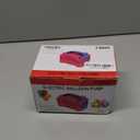 IDAODAN Electric Balloon Pump, Portable Electric Balloon Blower Machine Balloon Air Pump Dual Nozzle Rose Red 110V 600W Balloon Inflator for Party Decorations