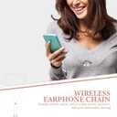 Wireless Earphone Chain Anti-Lost Earpiece Holder Lightweight Necklace for and Earbuds Glasses Accessory 15In for Women