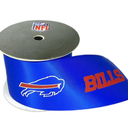 Buffalo Football Ribbon 21/4" Inches by 15Foot Satin Spool  USA Licensed Bows