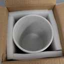 Large Storage Containers with Lids, Ceramic Coffee Container Kitchen Food Storage Jars for Spice Sugar Tea Bag, Stackable Decorative Jars for Counter, White & 61 Fl.Oz