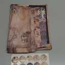 TaoBary 160 Pcs Stationery Paper Set 50 Double Sided Stationery Papers with 50 Matching Envelopes and 60 Round Dot Sticker, 10 Design(Space Moon Celestial,8.5 x 11 Inch)