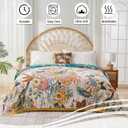 Boho Throw Blanket Farmhouse Decor Throw Blanket Bohemian Blanket for Bed 100% Cotton Muslin Woven Couch Blanket All Seasons Quilt Bedroom (Beige, 60"x80")