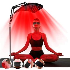 Red Light Therapy for Body3 in 1 Multifunctional Removable Red Infrared Light Therapy Lamp, 660nm & 850nm Red Light Therapyfor Body and Face, Back, Leg, Waist with Adjustable Stand (Black)