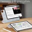 ESR for iPad Pro 13 Inch Case (M5/M4) 2025/2024, Powerful Magnetic Attachment, Slim Trifold Stand Case, Supports Pencil Pro & Pencil(USB-C), Auto Wake/Sleep, Rebound Series, Brilliant White