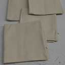 Juvale 4 Pack of Canvas Throw Pillow Covers, 17x17 Blank Pillow Cases (Cream Color, Cotton Material)