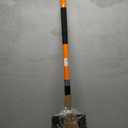 VNIMTI Heavy Duty Gardening Shovel, 56 Inch Round Blade with Fiberglass Handle (Orange)