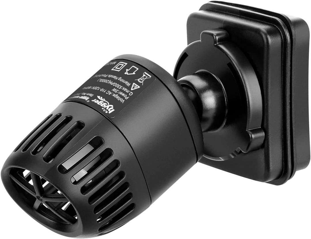 hygger Mini Wave Maker for 15-40 Gallon Aquarium with Magnetic Mount Quiet Powerhead for Saltwater and Freshwater Fish Tank 530 GPH