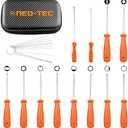 NEO-TEC 12 Pcs Carburetor Adjustment Tool Kit,Carburetor Cleaning Kit,Carburator Adjusting Kit for 2-Cycle Small Engine Compatible with STHIL Husqvarna Echo Ryobi Troy Bilt Trimmer Weedeater Chainsaw