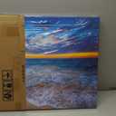 Large Sunset Beach Canvas Wall Art for Living Room Coastal Painting Wall Decor Seascape Picture Nature Ocean Artwork Poster Print for Kitchen Bedroom Decoration 20"x40"