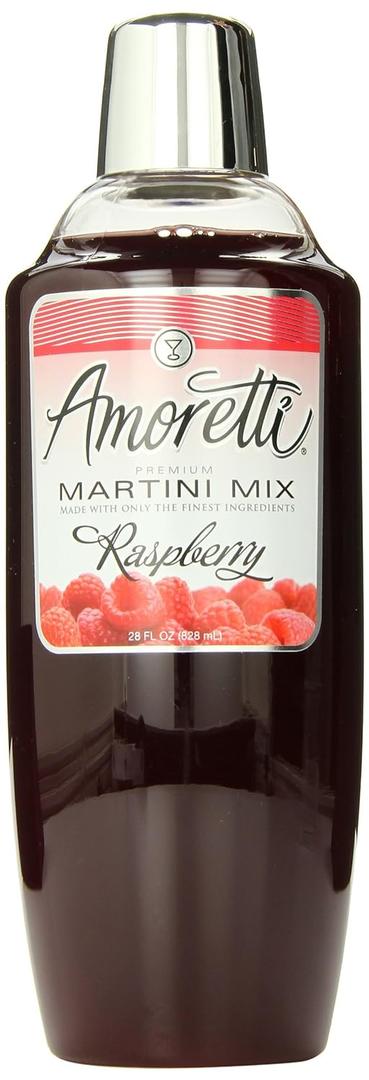Amoretti Premium Martini Cocktail Mix, Raspberry, 28 Ounce (28 Fl Oz (Pack of 1)), Best By: 05 Mar 2026