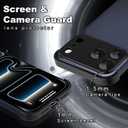 Metal Frameless Phone Case Compatible with iPhone 17 Pro, Frameless Minimalist Design, Extremely Highlighting Personality. Black