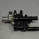 FOKES Engine Coolant Thermostat Housing Assembly Compatible with Chevy Cruze, Limited, Trax, Sonic 1.8L & 1.6L - Replaces 25192228, 55564890, 15-81816, 902-033, 55579951 - Full Aluminum