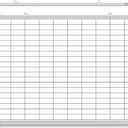 AmazingSpark Lined Whiteboard Blank Grid Aluminum Frame Dry Erase Board Reusable Wall Mounted Board for Scheduling, to Do Lists Weekly Planning Home Work(36 x 24 Inch,Whiteboard with Grid)