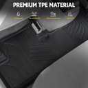 Floor Mats for Honda Civic Sedan 2012-2015, All Weather Floor Mats Trunk Cargo Liner and Door Sill Guards Accessories, Full Coverage Set (Not fit Coupe or Hybrid Models)