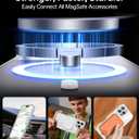 5 x Meifigno Designed for iPhone 16 Pro Case 6.3 inch, Compatible with MagSafe, Military-Grade Protection, Hard PC Back with Soft Edges Magnetic Phone Case Designed for iPhone 16 pro, Crystal Clear