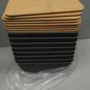 Stackable Storage Basket: Plastic Baskets Bins, Baskets for Organizing, Pantry Decorative Containers for Closets, Cabinets, Shelves(8 Pack, Grey)