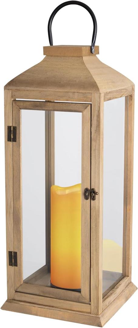 Extra Large Lanterns Decorative - 27.5in IP65 Waterproof Lantern with Flameless Candles, Decorative Lantern for Home Decor, Indoor Outdoor, Front Porch, Garden, Farmhouse Weddings Style