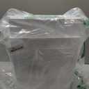 iDesign,Plastic Spa Rectangular Trash, Waste Basket Garbage Can for Bathroom, Bedroom, Home Office, Dorm, College, 2.5 Gallon, White