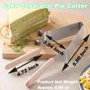 Suuker Cake Cutter, Stainless Steel Cake Knife and Server with Double Handle, Adjustable Cake Slicer for Cake Server, Pie Server, Cake Cutting Set for Wedding