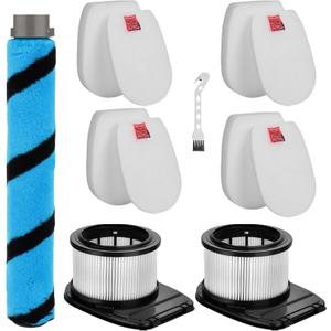HEPA Filter Brush Roller Accessories Compatible with Shark IZ662H Vertex Pro Lightweight Duo Clean PowerFins Cordless Stick Vacuum Cleaner Replacement Parts XHFIZ500 XFFKIZ600 855FFJ362H