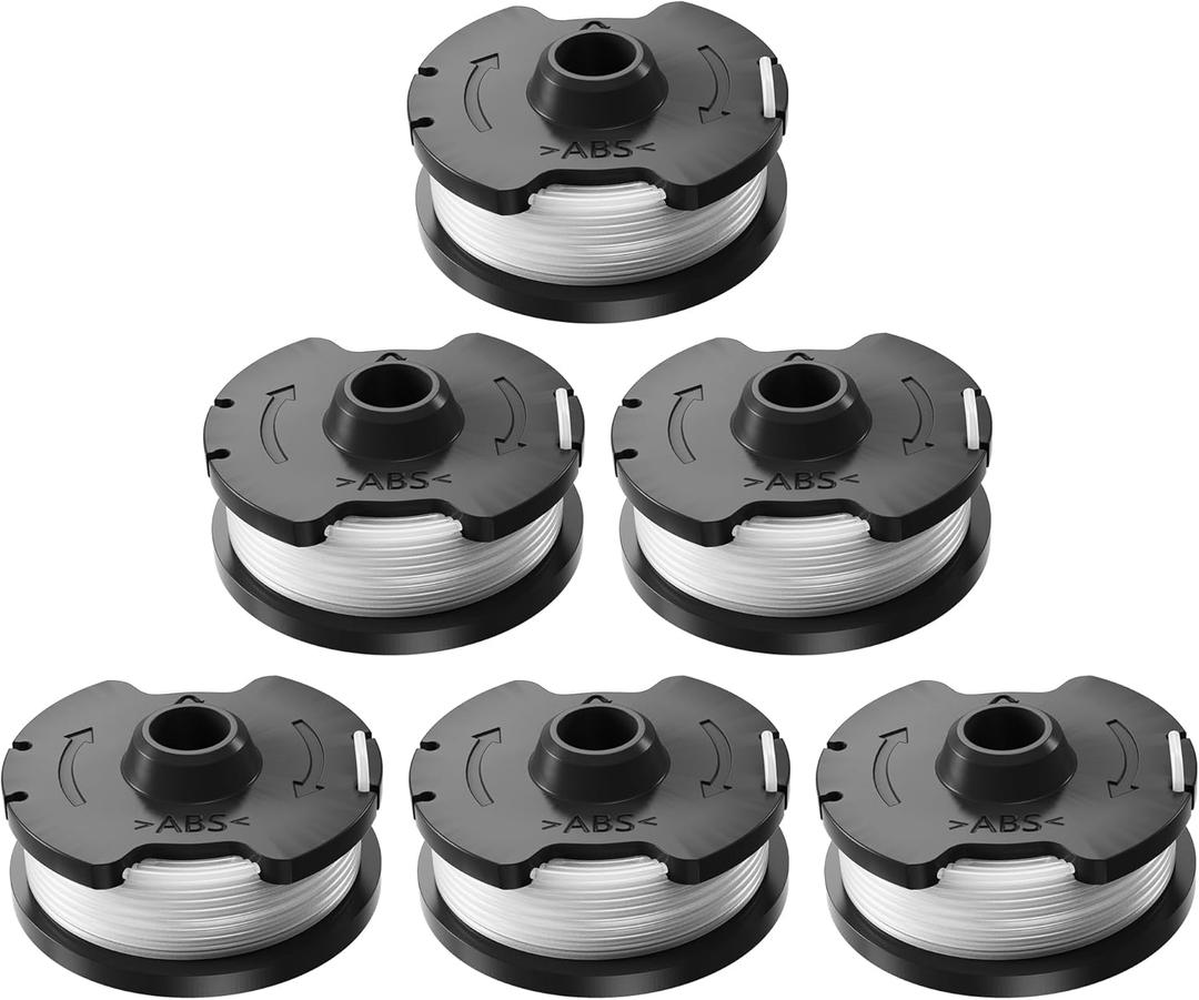 Houselife 0.065" Trimmer Line Replacement String  16.4ft x 6 Pack (98.4ft Total)  Compatible with Houselife Weed Eater, Grass Trimmer, Edger  Professional-Grade Nylon Cutting Line for Lawn Care