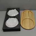 Raised Ceramic Wide Whisker Friendly Cat Dishes, Food& Water Bowl with 2 Style Stand Adjustable Raised Pet Bowl Set(2Dish+2Shallow Dish+Stand, White