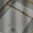 Malden International Designs 4x6 Gold Metal Hinged Floater Tabletop Picture Frame