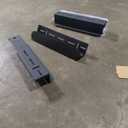 4-Piece Wall Mount Bracket Set, Heavy-Duty Steel, Black, Universal Wall Mounting Hardware