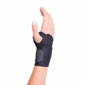 DonJoy Advantage DA161WW01-BLK Wrist Wrap for Sprains, Strains, Soreness, Stiffness, Wrap-Around, Lightweight Neoprene for Compression, Warmth, Adjustable to fit 5.5", 9.5"