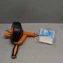 Drain Auger, Clog Remover with Drill Adapter, 25 Feet Flexible Plumbing Snake Use Manually or Powered for Kitchen, Bathroom and Shower Sink, Comes with Gloves (orange)