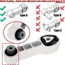 Engine Motor and Transmission Bracket kit Fit for Fiat 500 2012-2018, Auto Motor & Trans Mount Set # 9893 /68073217AC, 9895 /68073-029AC, 9876/ 68073483AD