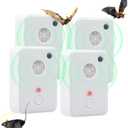 2026 Upgraded Bat Fortress Mini Repeller Indoor Ultrasonic Bat Deterrent Devices Plug in, Friendly to Human & Pet (4Pack)