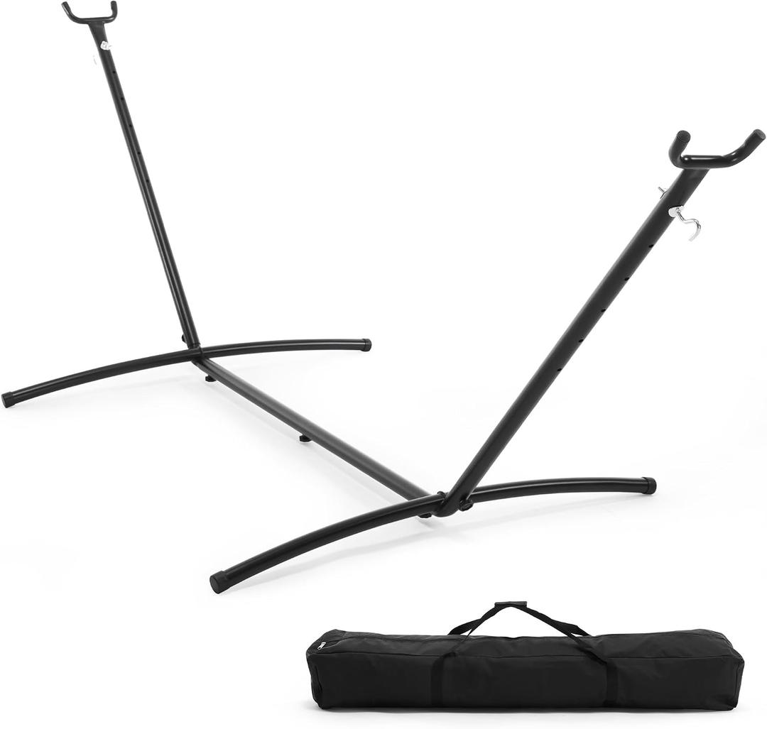 NEWBULIG Hammock Stand Only, Heavy Duty Hammock Stands for Double 2 Person, for Outside for Garden Backyard Patio Pool Beach with Carrying Case, Easy Assembly