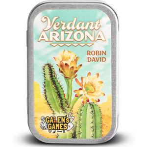 Galen's Games Verdant Arizona Interactive Mint Tin Strategy Card Game for Adults & Teen, Compact Travel & Camping Board Games, Quick Portable Play for Family Game Night Fun, 1-2 Players, Ages 12+