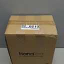 Hanaloa Large Farmhouse Pendant Lights for Dining Room Table Kitchen Island Entryway Foyer, Mid Century Modern Ceiling Hanging Light fixtures with Clear Bubble Glass Shade, Brushed Nickel Finish (10" Seeded)