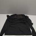 BDUCK+ Women's Off Shoulder Bodycon Mini Dress Mesh Long Sleeve Ruched Ruffle Hem Cocktail Party Dress for Club Date Night L